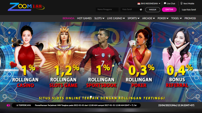 ZOOM188 merupakan Situs Judi slot Online Terbesar dan Terpecaya di Indonesia yang telah berdiri sejak tahun 2016 lalu serta memiliki ribuan member setia aktif setiap harinya sehingga menjadikan ZOOM188 sebagai situs taruhan online yang dilengkapi dengan server terbaik dan tangguh dalam mengutamakan keamanan dan kenyamanan setiap individu permainnya. kemudahan dalam bermain juga dapat diakses dimanapun, kapanpun melalui Smartphone ( Android & IOS ) , PC ( Desktop ) disertai dengan admin yang profesional dan cepat tanggap,serta proses transaksi yang cepat akan memberikan pegalaman bermain yang belum pernah anda rasakan sebelumnya. ZOOM188 Situs Judi Slot Online Terpecaya | Pelayanan 24 jam Nonstop Daftar Slot di ZOOM188 anda tentu akan dibantu dalam pembuatan akun gacor secara GRATIS. Hal inilah menjadi alasan mengapa situs kami menjadi salah satu dari situs judi slot88 online terbesar dan agen dari provider judi slot terbaik serta terpecaya diberbagai mancanegara seperti Pragmatic Play, Pg Soft, Habanero, Joker Gaming, Spade Gaming, CQ9 dan Fastspin. Pilihan ratusan games terbaik dari Provider Judi Slot Online terbesar di dunia yang dimana kalian dapat nikmati semua permainan, salah satunya mesin slot online ini. Hal itulah kami sebagai Judi Slot Online Terbesar, Agen Judi Slot Gacor Terpecaya ZOOM188 memberikan kesempatan kepada Anda para pecinta games online uang asli ingin mencoba keberuntungan taruhan slot online murah dengan minimal deposit 10.000 saja dengai berbagai jenis deposit anda sudah bisa bermain untuk semua jenis permainan dengan 1 User ID, tanpa harus berganti akun lagi. ZOOM188 Situs Judi Deposit E-wallet , Pulsa Telkomsel Dan XL Tanpa Potongan Bermain Judi slot online menawarkan minimal deposit termurah Rp 10.000 hanya di slot Judi online ZOOM188 dengan berbagai metode deposit Bank Lokal Indonesia seperti BCA, MANDIRI, BRI, BNI, CIMB serta juga menerima Deposit E-Wallet dan Slot Deposit Pulsa Tanpa Potongan yang akan memudahkan Anda untuk melakukan Transaksi, Tentunya sebagai situs terbesar dan terpecaya kemenangan yang anda raih akan kami bayar secara ONTIME dan cepat tidak dapat diragukan lagi kami yang telah dikenal sebagai situs judi online terlengkap di Indonesia. ZOOM188 menyediakan semua transaksi online selama 24 jam setiap hari. Jangan pernah meragukan kami sebagai agen slot online terbaik saat ini. Bukan hanya itu saja, Kami Di sini juga menyediakan Customer Service profesional, Handal dan juga sangat cepat saat proses transaksi Deposit dan Withdraw memakan waktu 1-2 menit saja. ZOOM188 Bermain Game Slot Online Terbaik Dan Memberikan Pelayanan Tercepat Bukan hanya pendaftaran akun gacor secara GRATIS saja yang bisa kamu dapatkan bahkan disini kamu dapat claim banyak sekali bonus yang ingin kamu dapatkan atau kunjungi halaman promosi ZOOM188 dengan berbagai jenis promo yang menarik yang bisa kamu dapatkan Ratusan jenis pilihan game slot dari berbagai provider Terbaik di dunia bisa kamu mainkan secara langsung. ZOOM188 Juga menawarkan kemudahan kepada Kalian semua yaitu bisa bermain semua jenis permainan judi slot online hanya dengan 1 akun saja, Di mana lagi bisa anda mencoba bermain judi togel, judi slot, casino online hanya menggunakan satu ID saja. Hanya kami ZOOM188 saja dengan pelayanan tercepat 24 JAM NONSTOP, jadi segera Daftar ID Anda di Agen Judi Online Terpercaya sekarang juga. © 2015 - 2023 Copyright ZOOM188.All Rights Reserved.